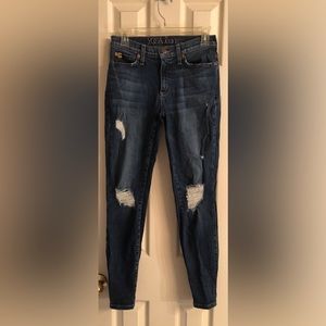 Yoga distressed blue jeans 25